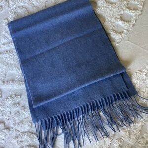 Blue cashmere scarf